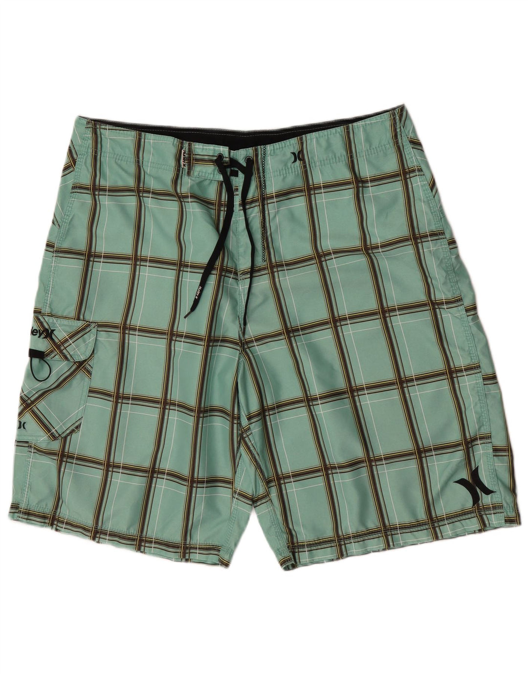 Hurley Badeshorts til mænd Stor grøn ternet polyester