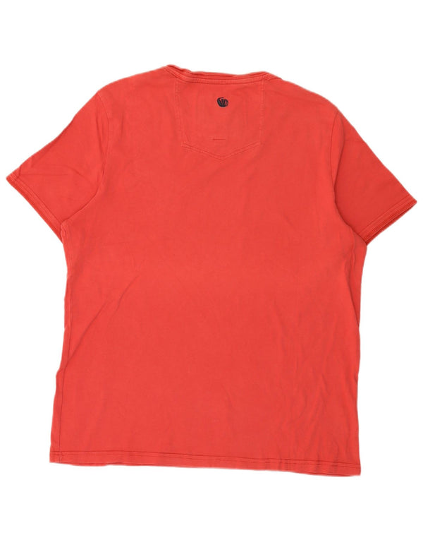 Fat Face Mens Graphic T-Shirt Top Large Red Cotton