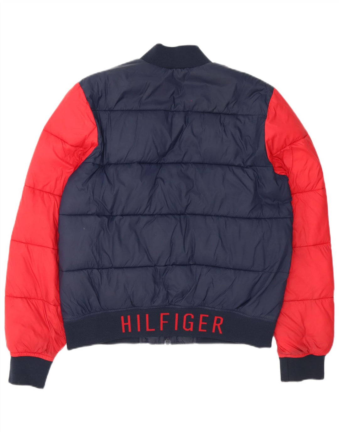 Tommy Hilfiger Herre polstret jakke UK 36 Small Navy Blue Colourblock
