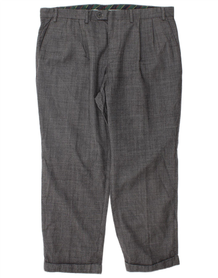 CHAPS Herre Pegged Suit Bukser W38 L29 Grå Uld