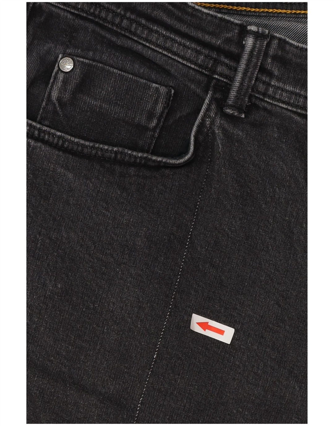 Timberland Straight Jeans til mænd W35 L29 sort bomuld