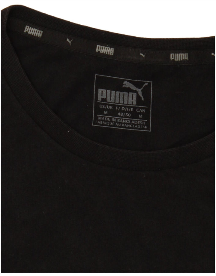 Puma Herre Grafisk T-Shirt Top Medium Sort