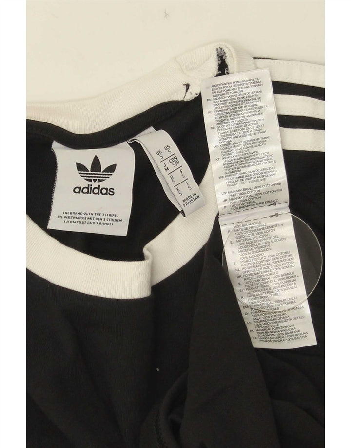 Adidas herre T-shirt top lille sort bomuld