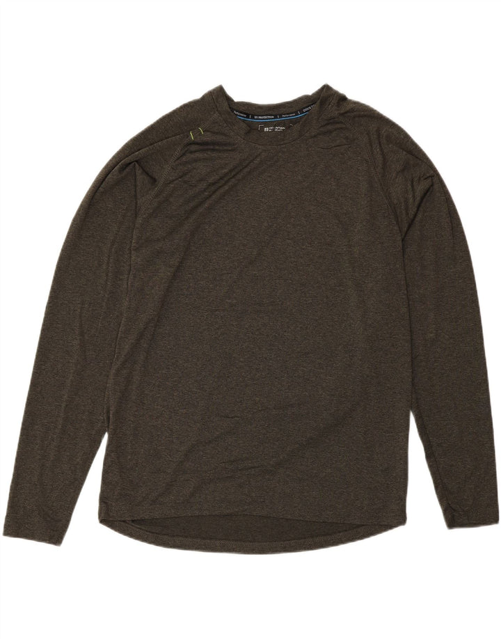 Mountain Warehouse Herre IsoCool Top Langærmet Medium Khaki Flecked