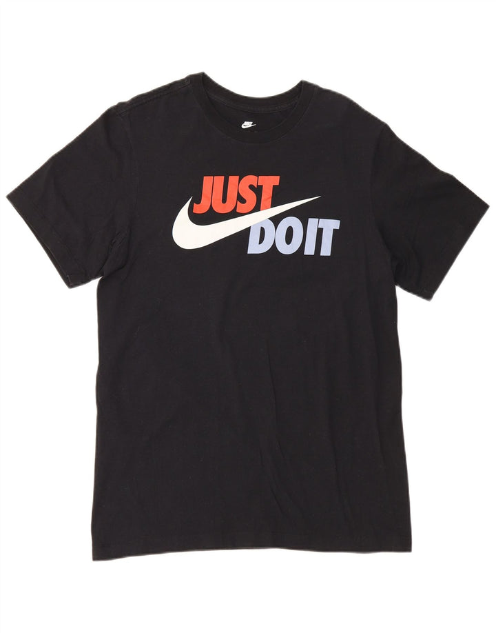 Nike grafisk t-shirt top til mænd, lille sort bomuld