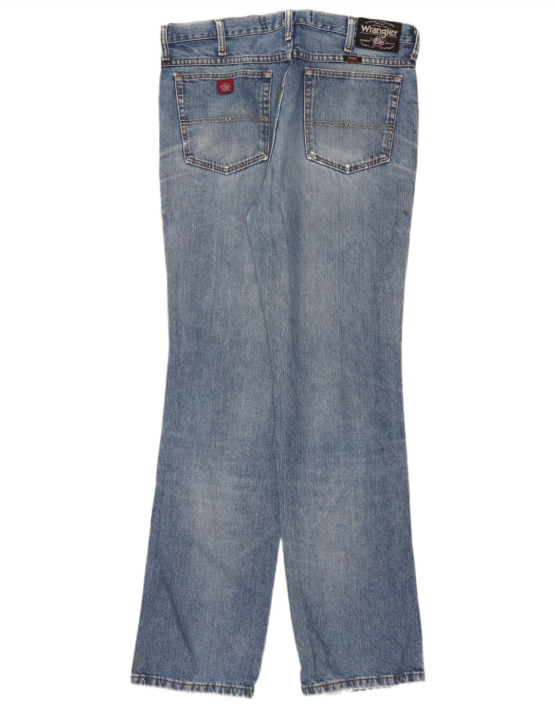 WRANGLER Straight jeans til mænd W36 L34 blå bomuld