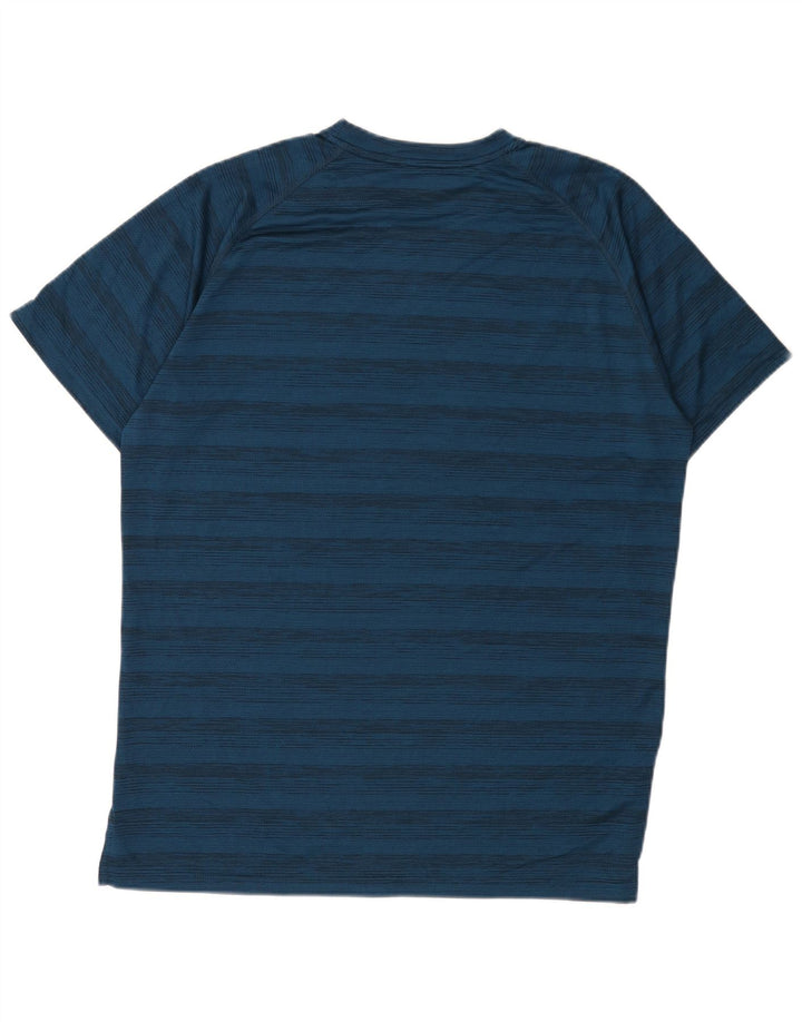 PUMA Herre T-Shirt Top Stor Marineblå Stribet