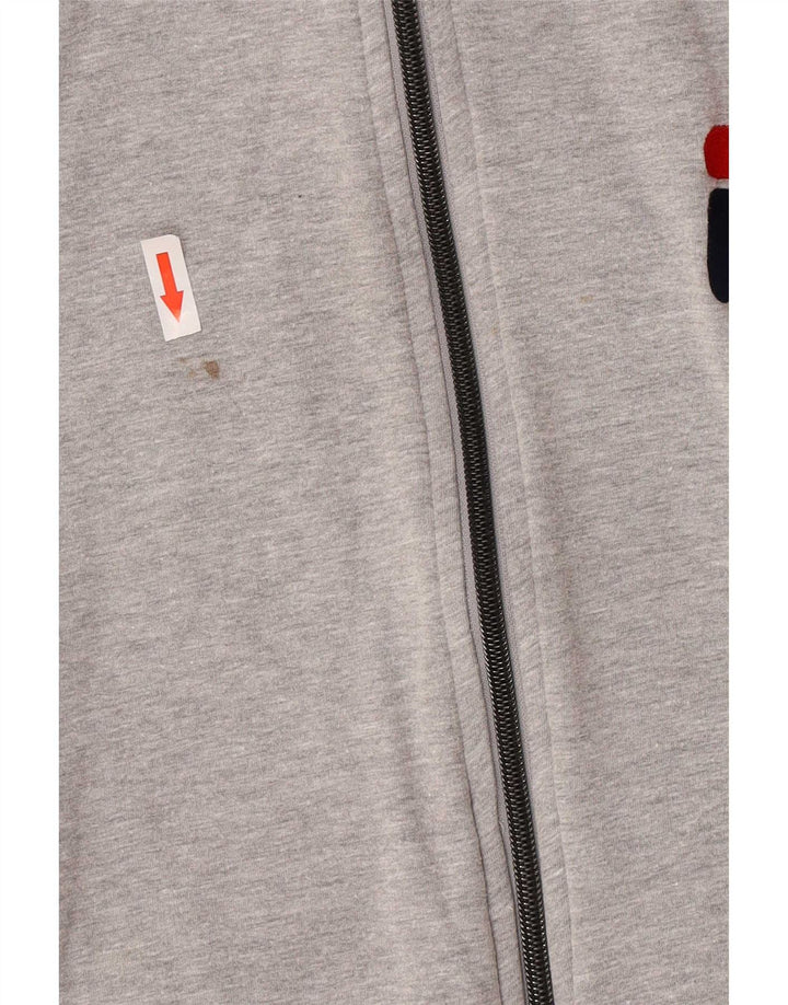 Fila Grafisk træningsdragt topjakke til kvinder UK 12 Medium Grey Colourblock
