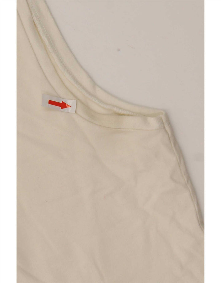 Champion Damevest Top UK 12 Medium Hvid Bomuld