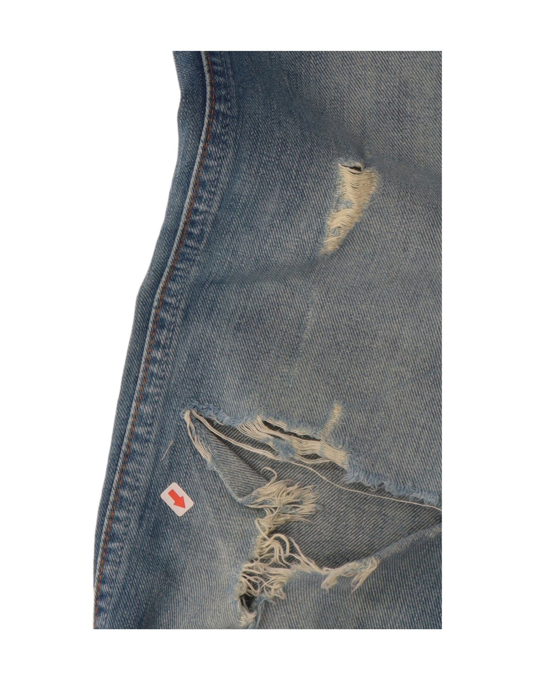 Wrangler Dame Megan Distressed Bootcut Jeans W28 L34 Blå Bomuld