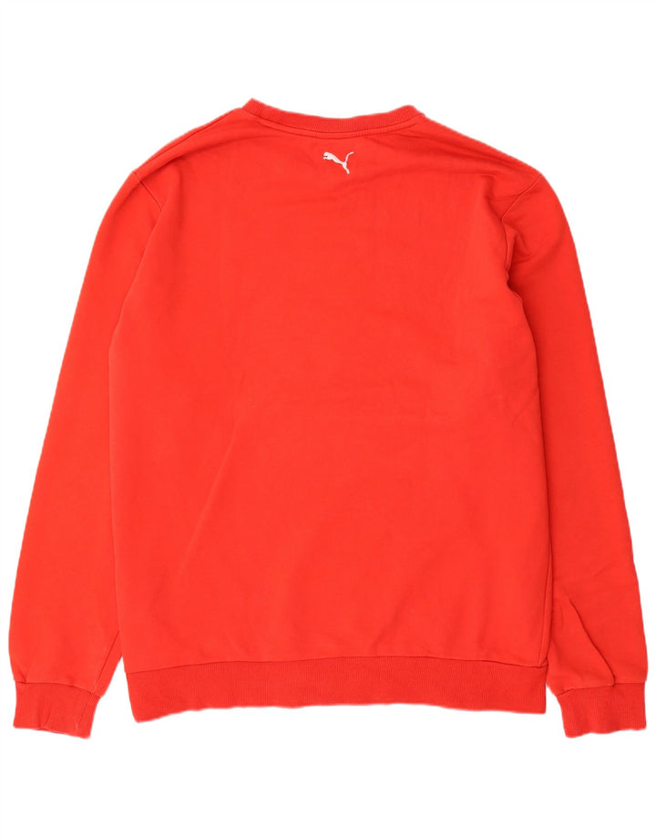 Puma Herre Grafisk Sweatshirt Jumper 2XL Rød Bomuld