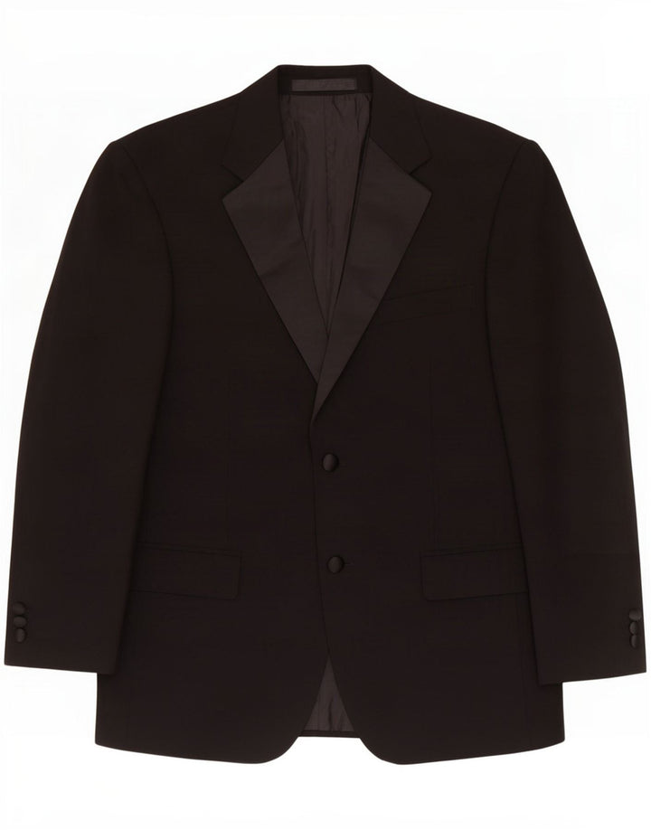 Marks & Spencer Herre 2-knaps blazerjakke UK 38 Medium Sort Polyester