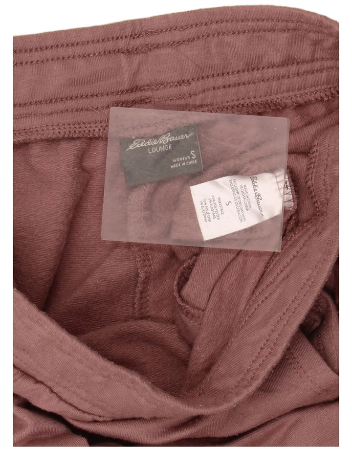 Eddie Bauer Dame træningsdragt Bukser Joggers UK 10 Small Pink Polyester