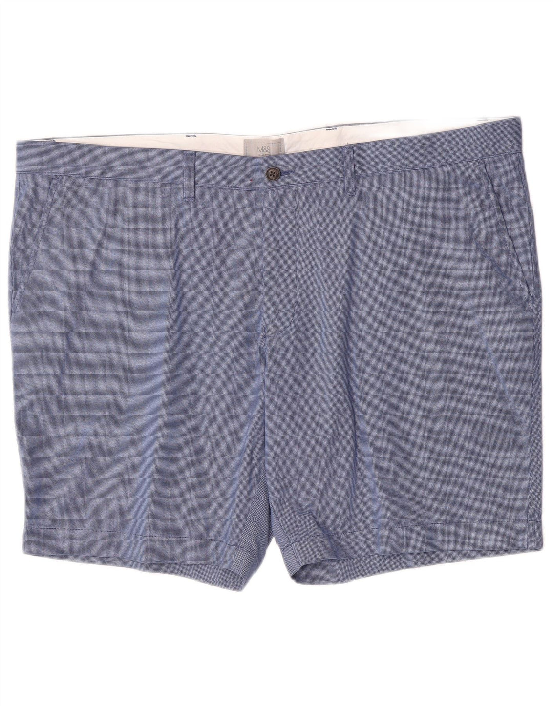 Marks & Spencer Herre Chino Shorts W44 2XL Blå Bomuld