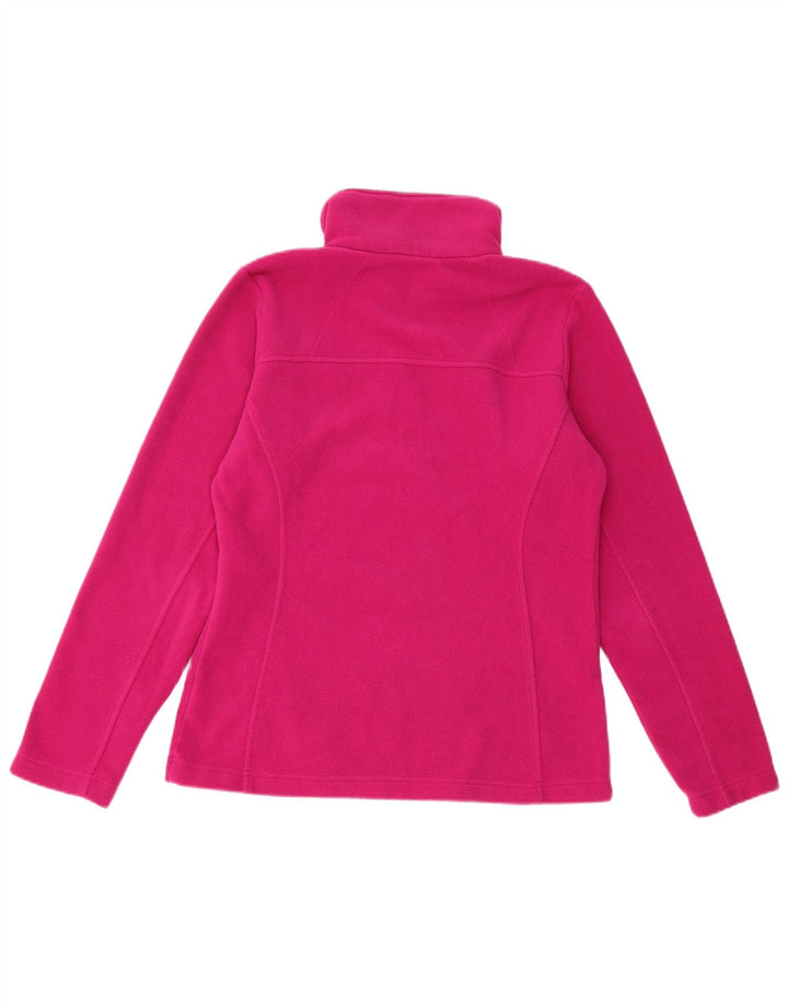 Columbia Dame lynlås-hals Fleece Jumper UK 10 Lille Pink Polyester