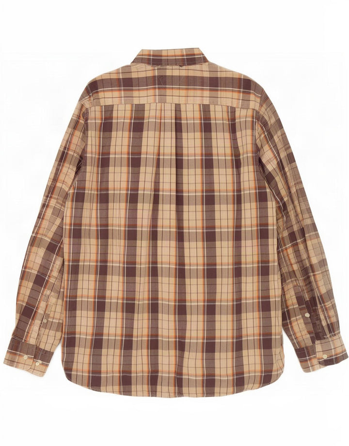 Tommy Hilfiger Herreskjorte XL Beige ternet bomuld