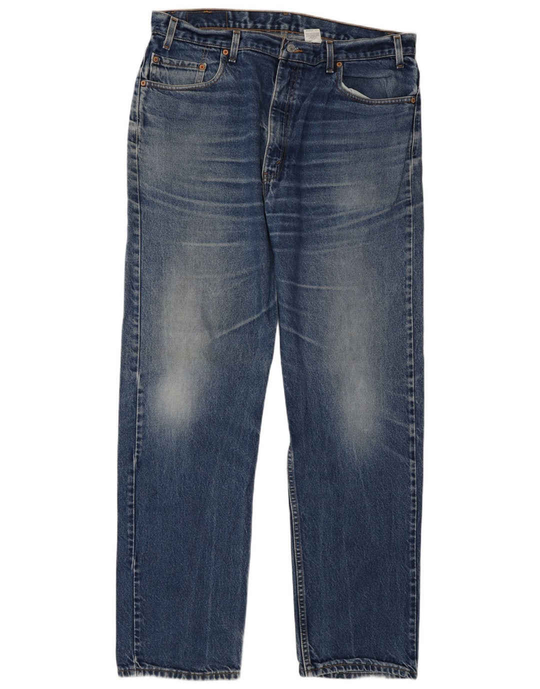 Levi's Herre 505 Regular Fit Straight Jeans W40 L34 Blå Bomuld