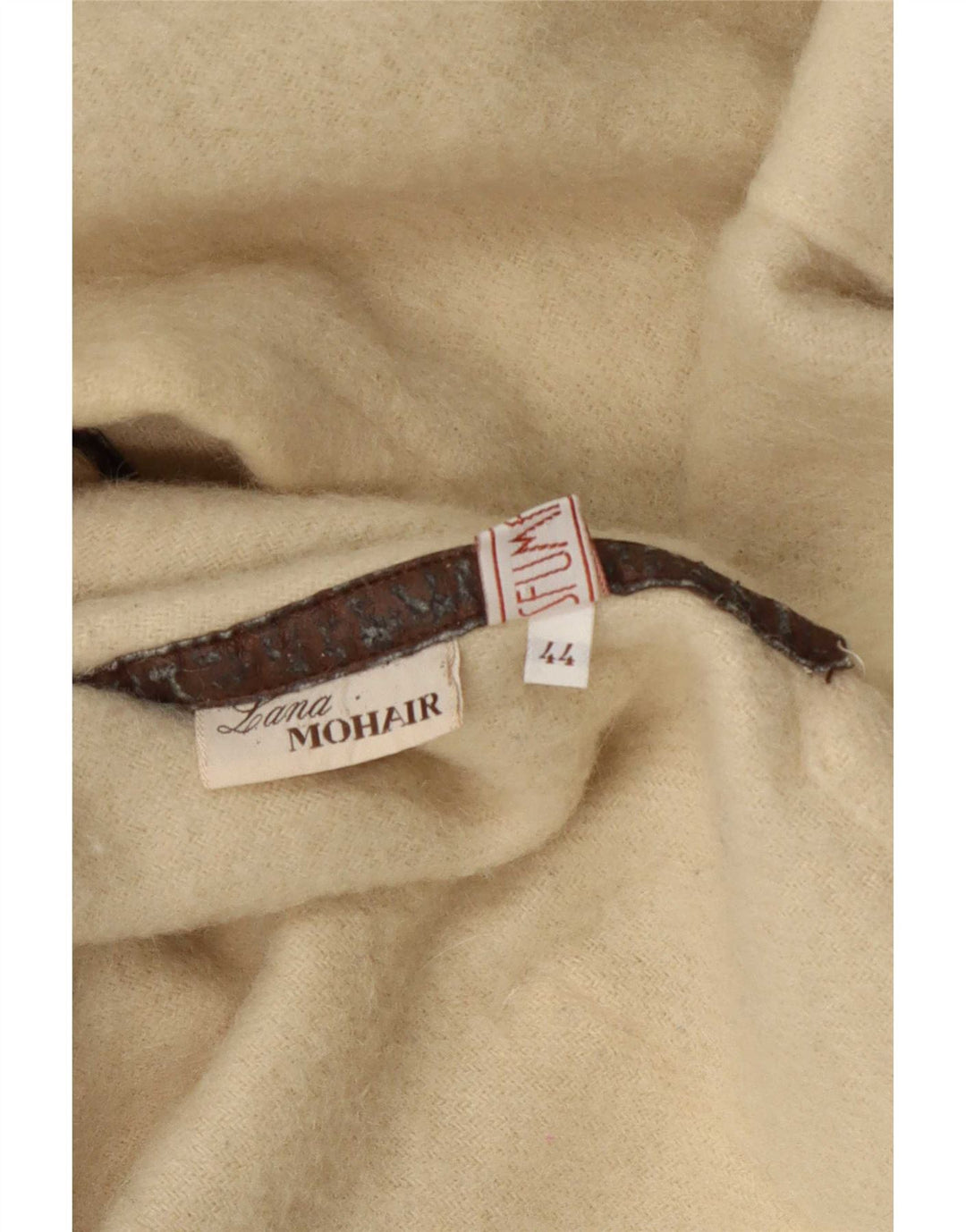 Vintage Dame Oversized Cape Coat IT 44 Medium Beige Uld