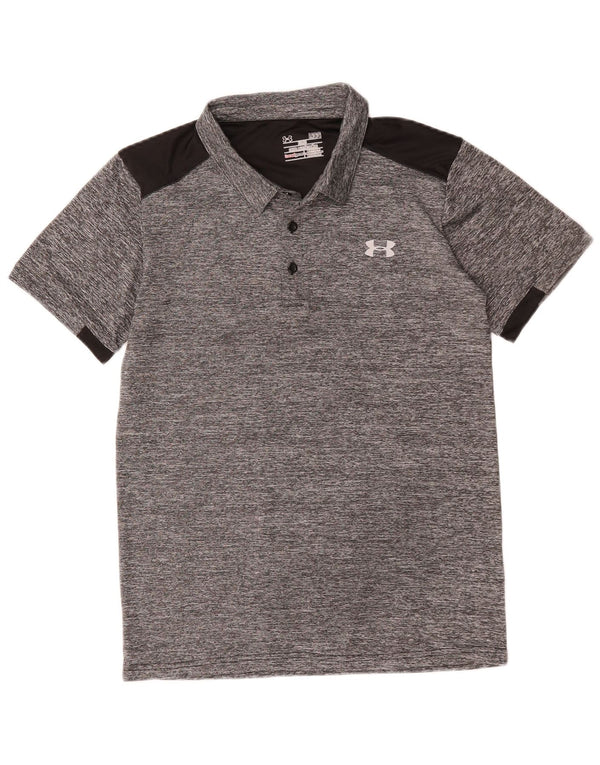 Under Armour Herre Heat Gear Polo Shirt Large Grå Colourblock Polyester