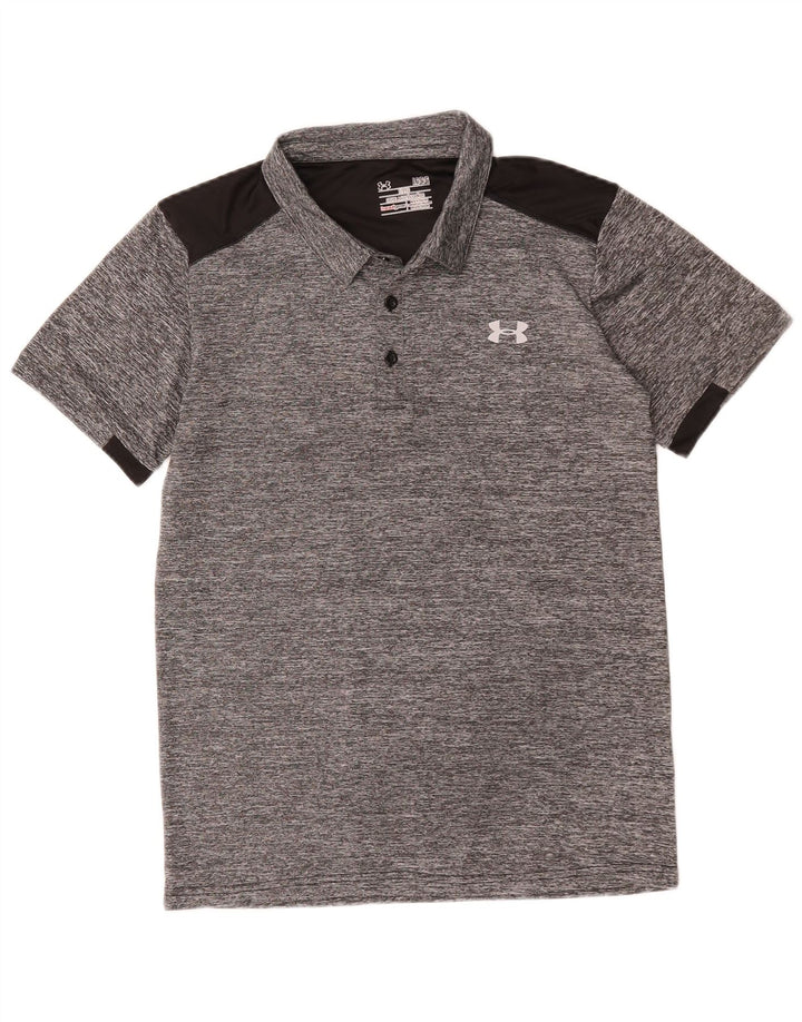 Under Armour Herre Heat Gear Polo Shirt Large Grå Colourblock Polyester