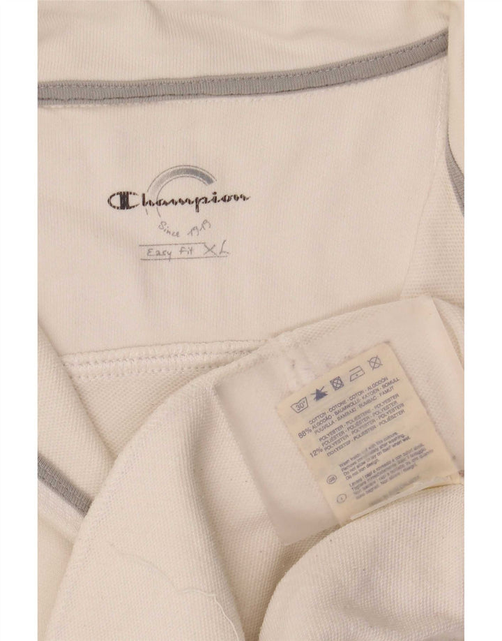 Champion Herre Easy Fit træningsdragt Topjakke XL Hvid Bomuld