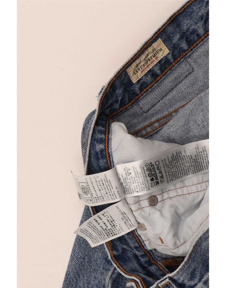 Levi's Dame 501 Straight Jeans W26 L26 Blå Bomuld