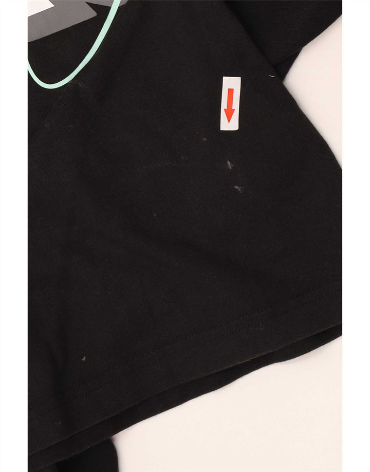Adidas Herre grafisk T-shirt Top Medium Sort Bomuld