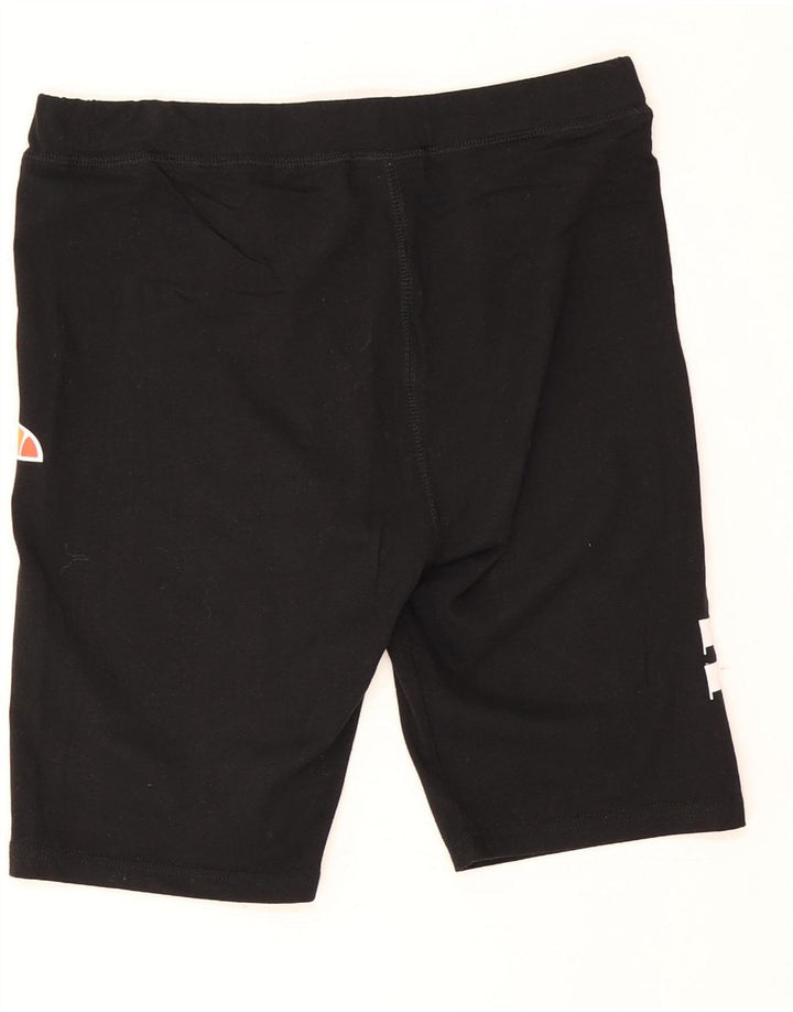 Ellesse kvinders grafiske sportsshorts UK 14 medium sort bomuld