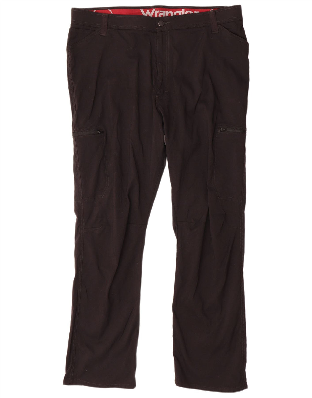 WRANGLER Straight Cargo Bukser til kvinder W42 L30 Sort Nylon