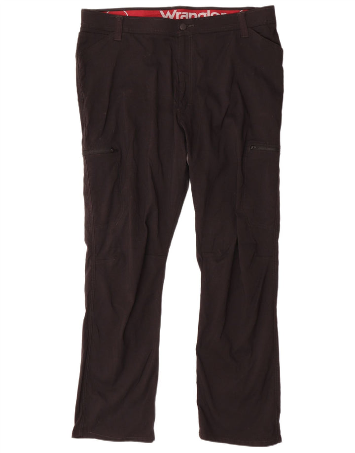 WRANGLER Straight Cargo Bukser til kvinder W42 L30 Sort Nylon