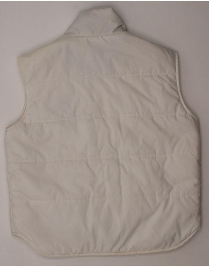 FILA Boys Padded Gilet 9-10 Years White Polyester Vintage Fila and Second-Hand Fila from Messina Hembry 