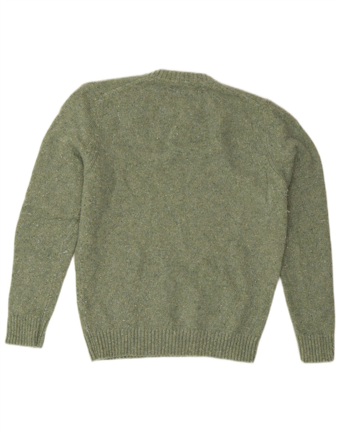 Massimo Dutti Herre Crew Neck Jumper Sweater Medium Green Flecked