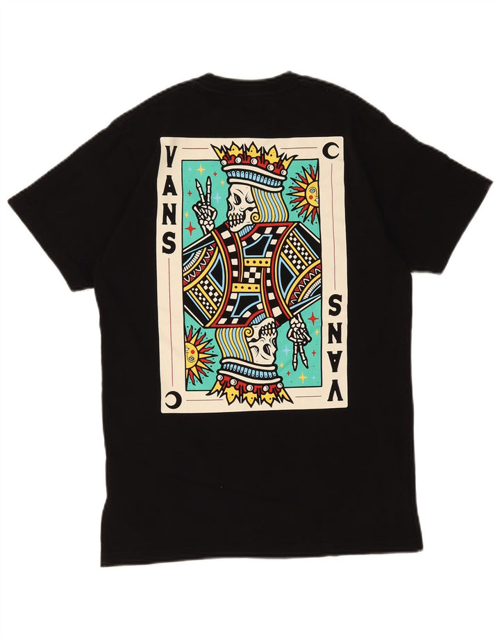 Vans Herre Classic Fit Grafisk T-Shirt Top Lille Sort Bomuld