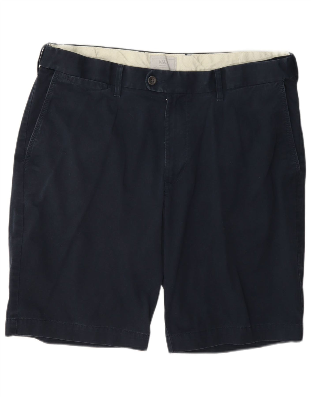 Marks & Spencer Herre Chino Shorts W38 XL Marineblå Bomuld