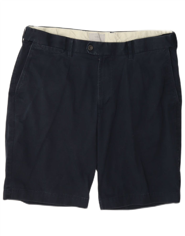 Marks & Spencer Herre Chino Shorts W38 XL Marineblå Bomuld