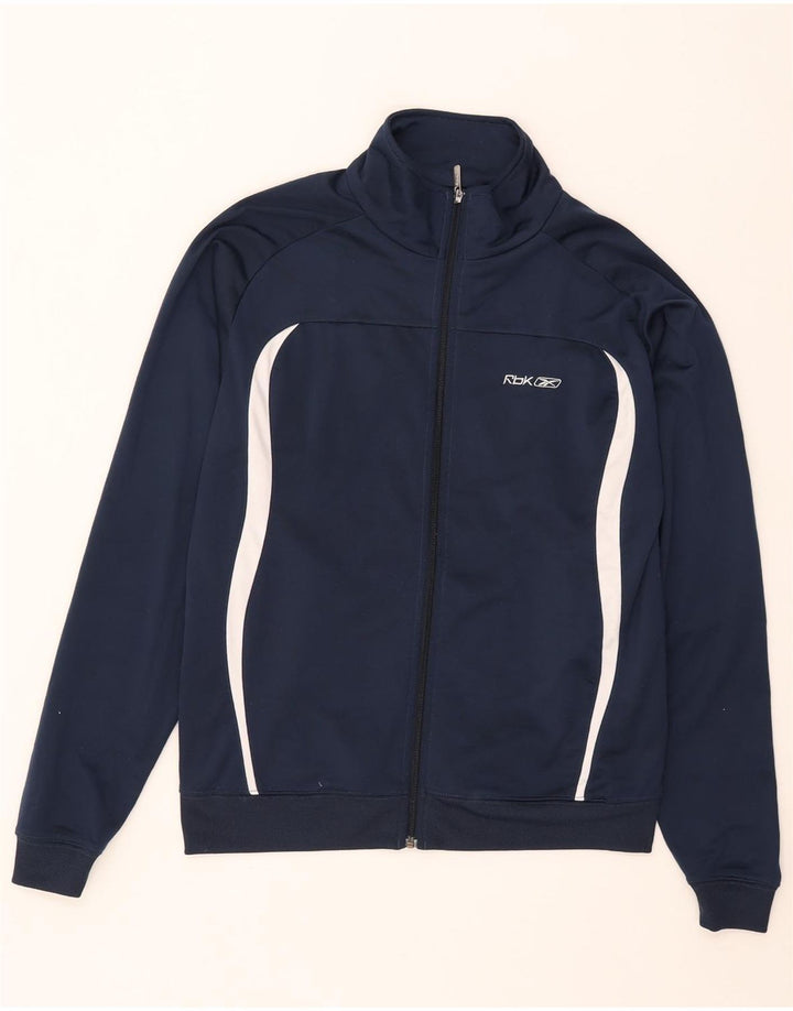 Reebok Træningsdragt til mænd, topjakke, lille marineblå colourblock polyester