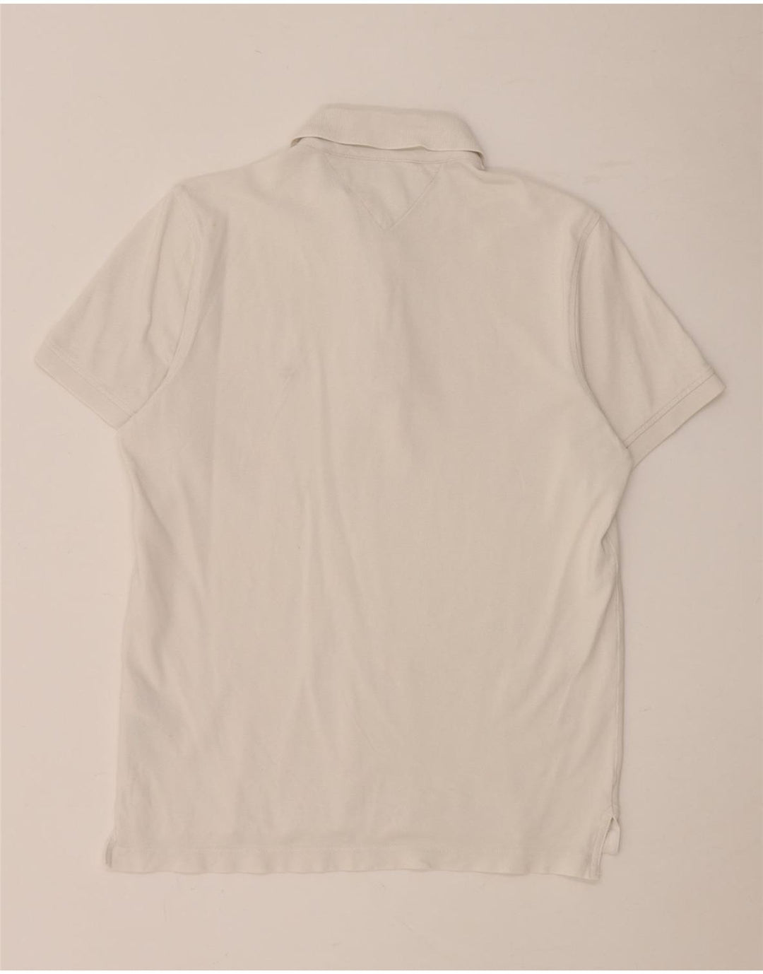 Tommy Hilfiger Herre Slim Fit Polo Shirt Stor Hvid Bomuld