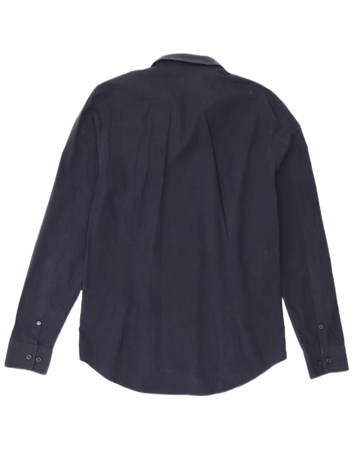 Calvin Klein Jeans Herre Slim Fit skjorte Medium marineblå bomuld