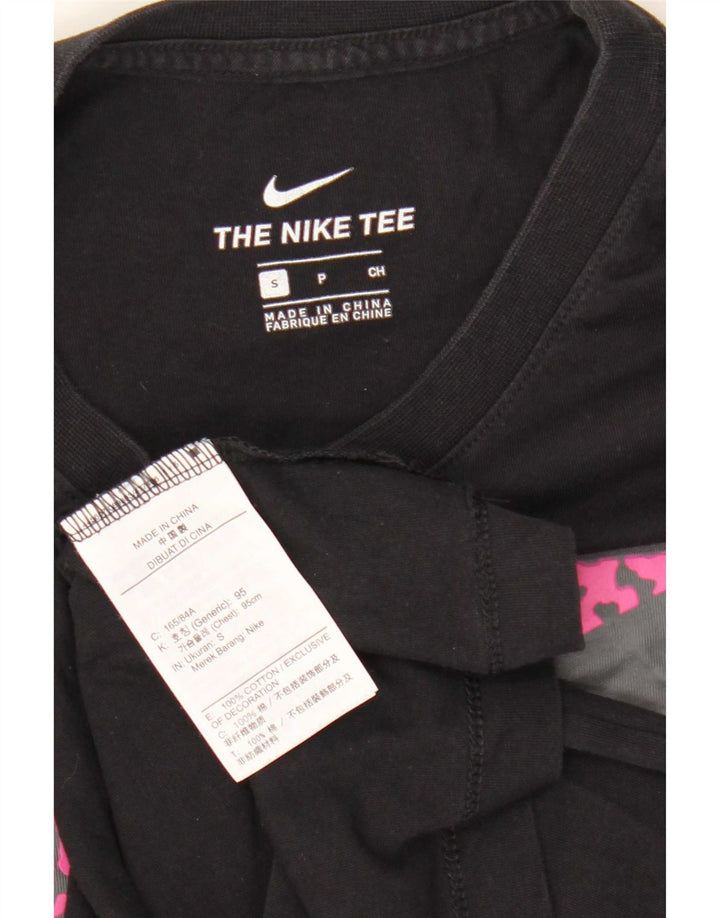 Nike grafisk t-shirt top til mænd, lille sort bomuld