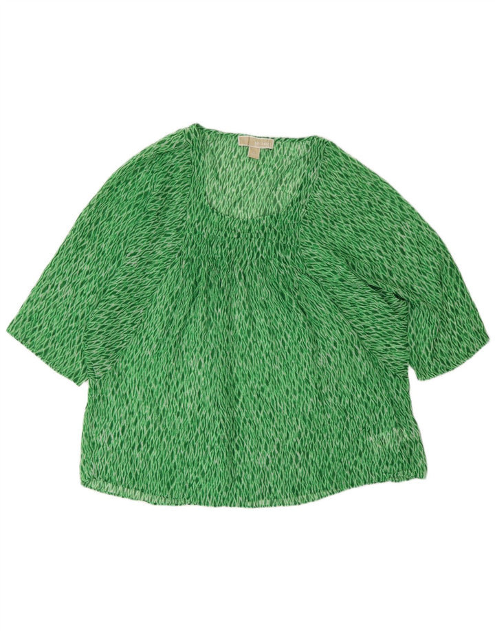 Michael Kors Damebluse Top UK 16 Large Green Argyle/Diamond Polyester