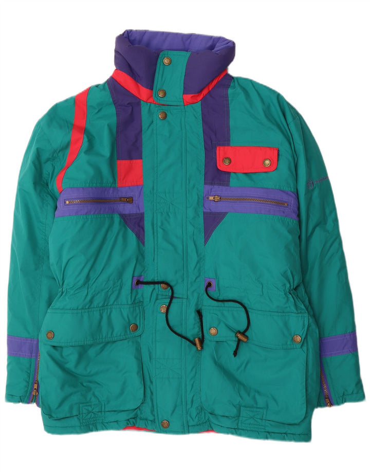 Sergio Tacchini Herre Skijakke UK 38 Medium Blue Colourblock Polyester