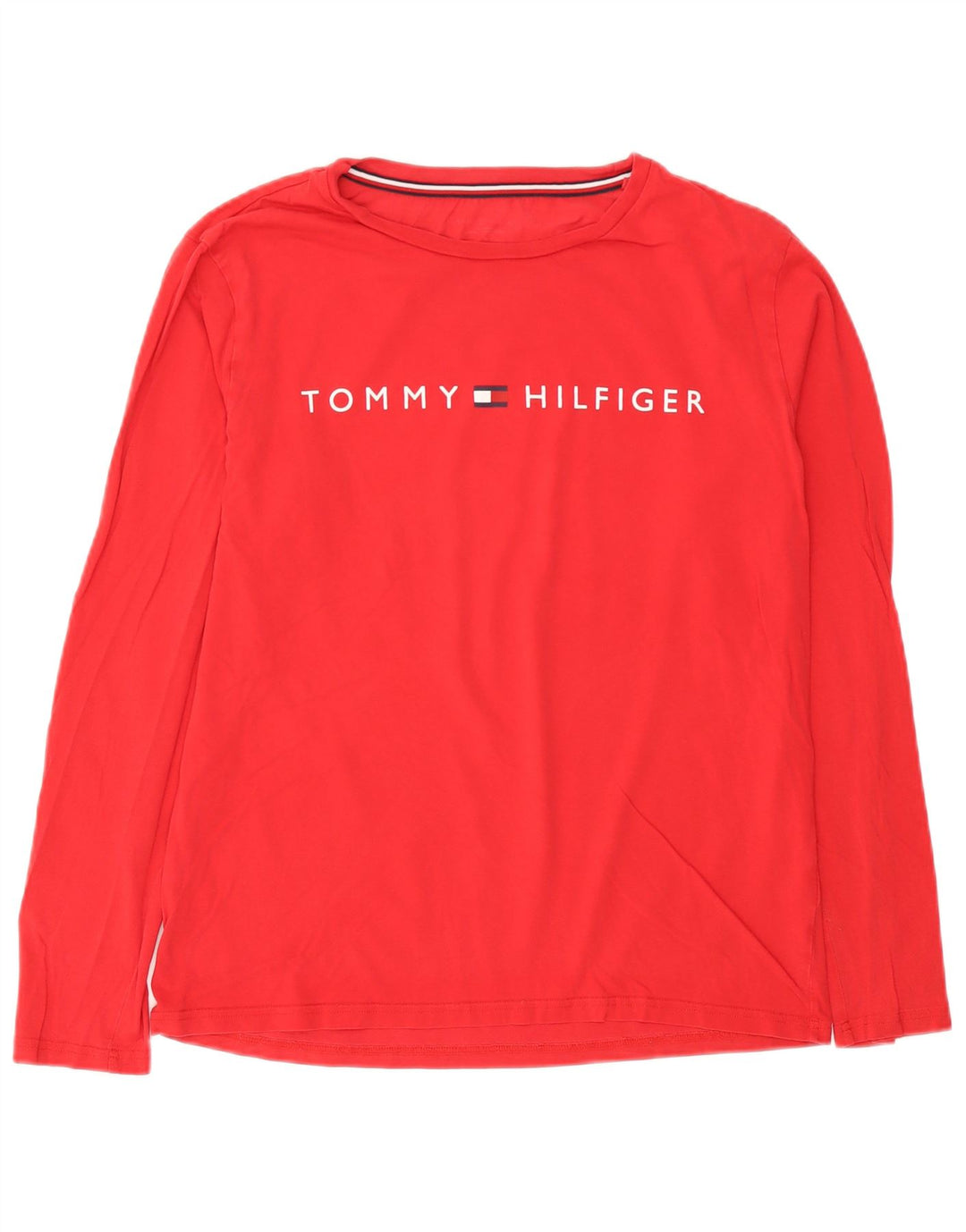 Tommy Hilfiger Herre Grafisk Top Langærmet Medium Rød