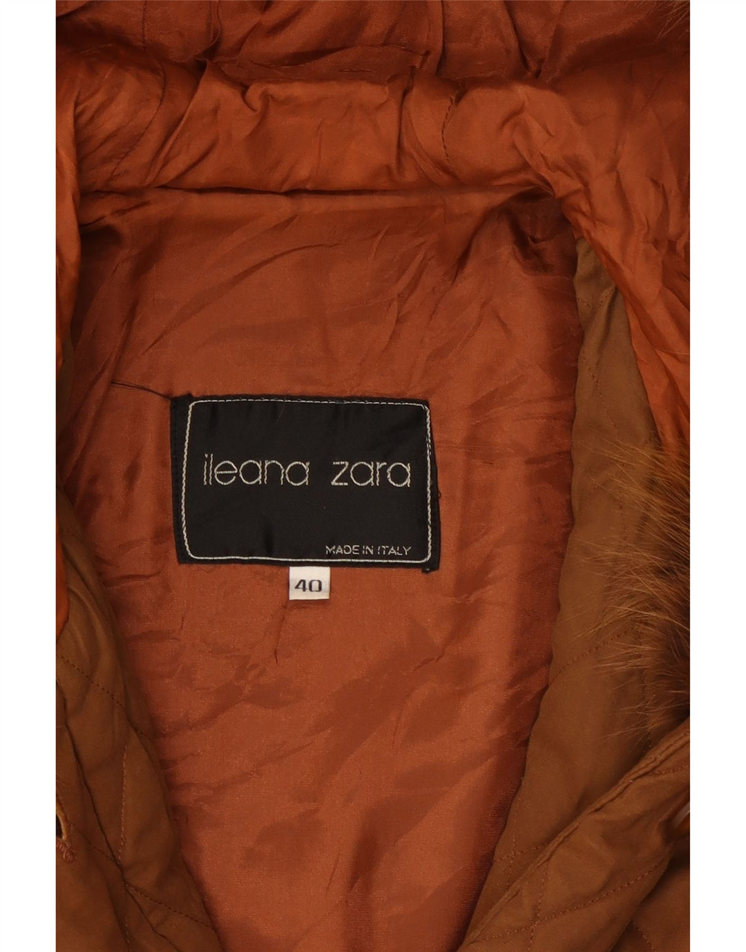 Ileana Zara Dame Oversized Hættejakke IT 40 Lille Brun