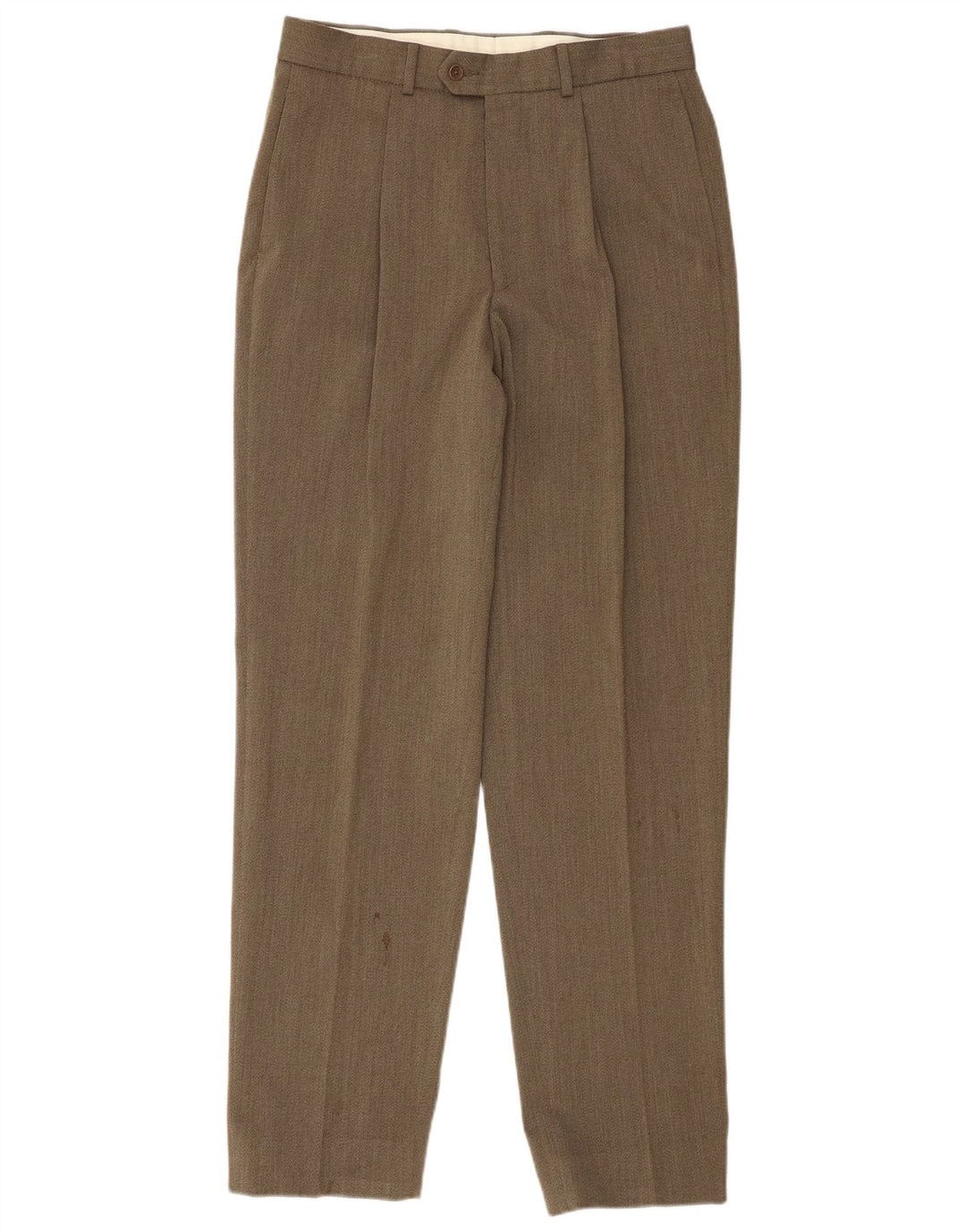 Marks & Spencer Herre Pegged Suit Trousers W32 L33 Khaki New Wool