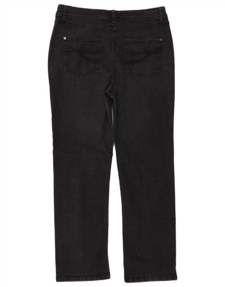 M&Co Dame Straight Jeans UK 14 Large W34 L27 Sort