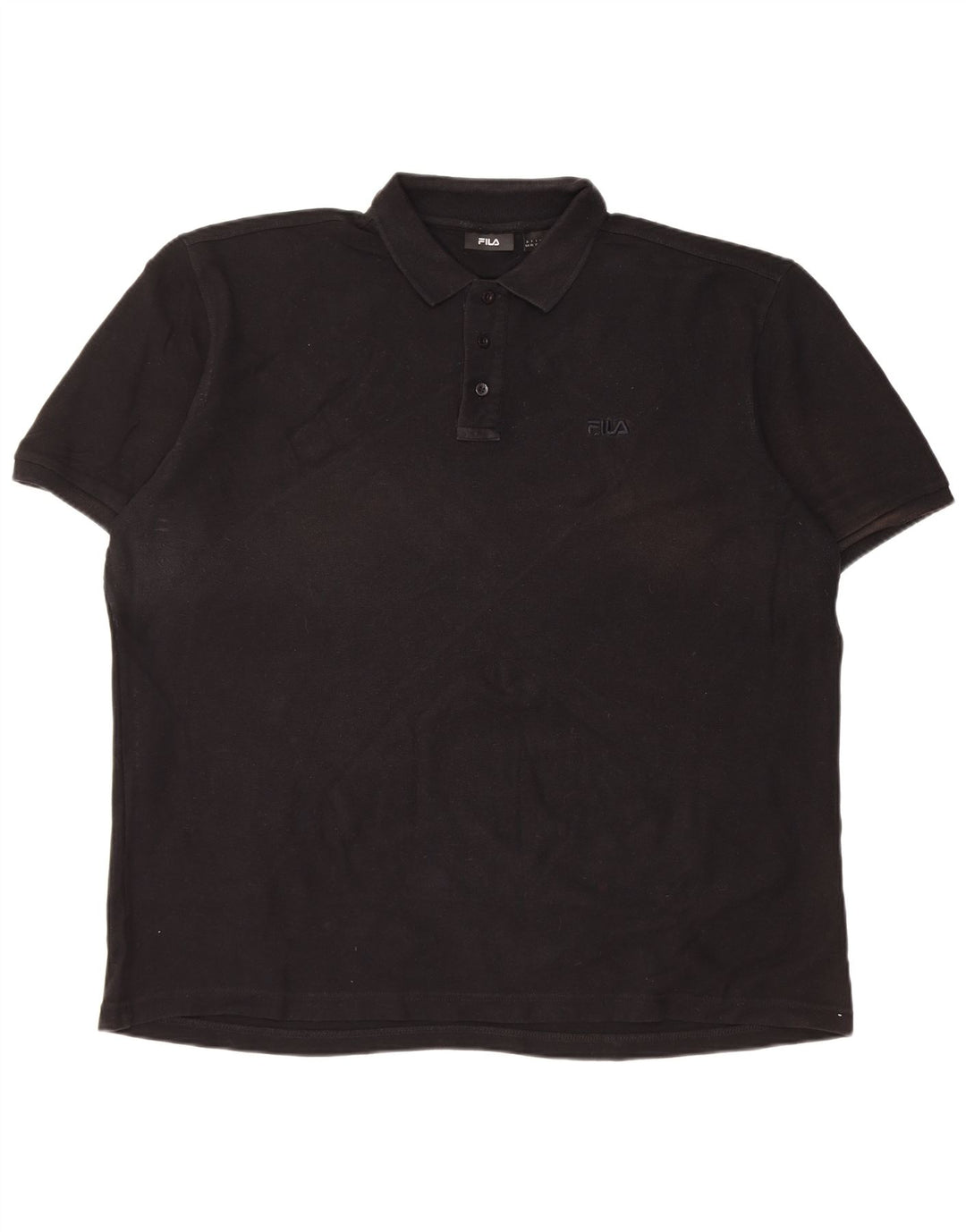 Fila Herre kortærmet Regular Fit Polo Shirt XL Sort