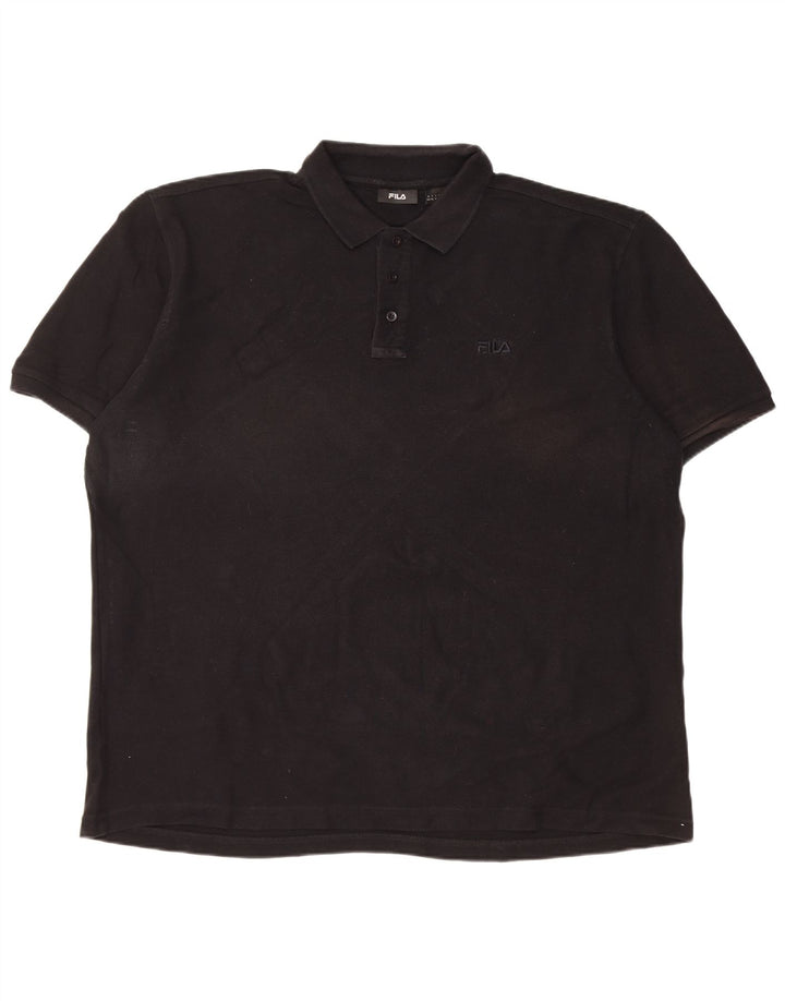 Fila Herre kortærmet Regular Fit Polo Shirt XL Sort