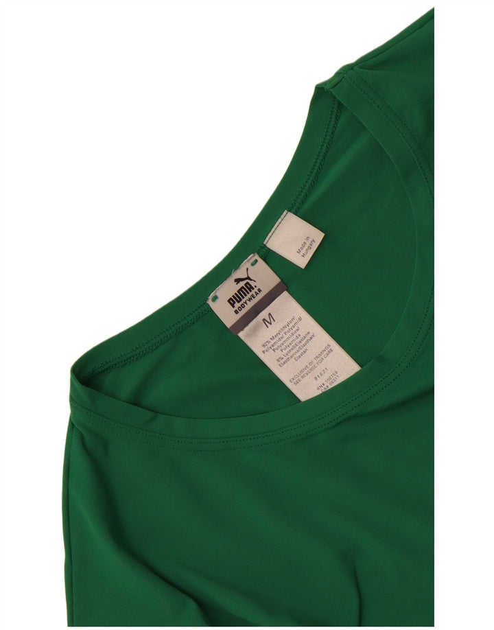 Puma Dame Top Langærmet UK 12 Medium Grøn Nylon