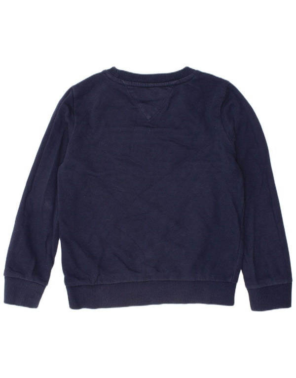 Tommy Hilfiger Boys Sweatshirt Jumper 5-6 år Navy Blue Colourblock
