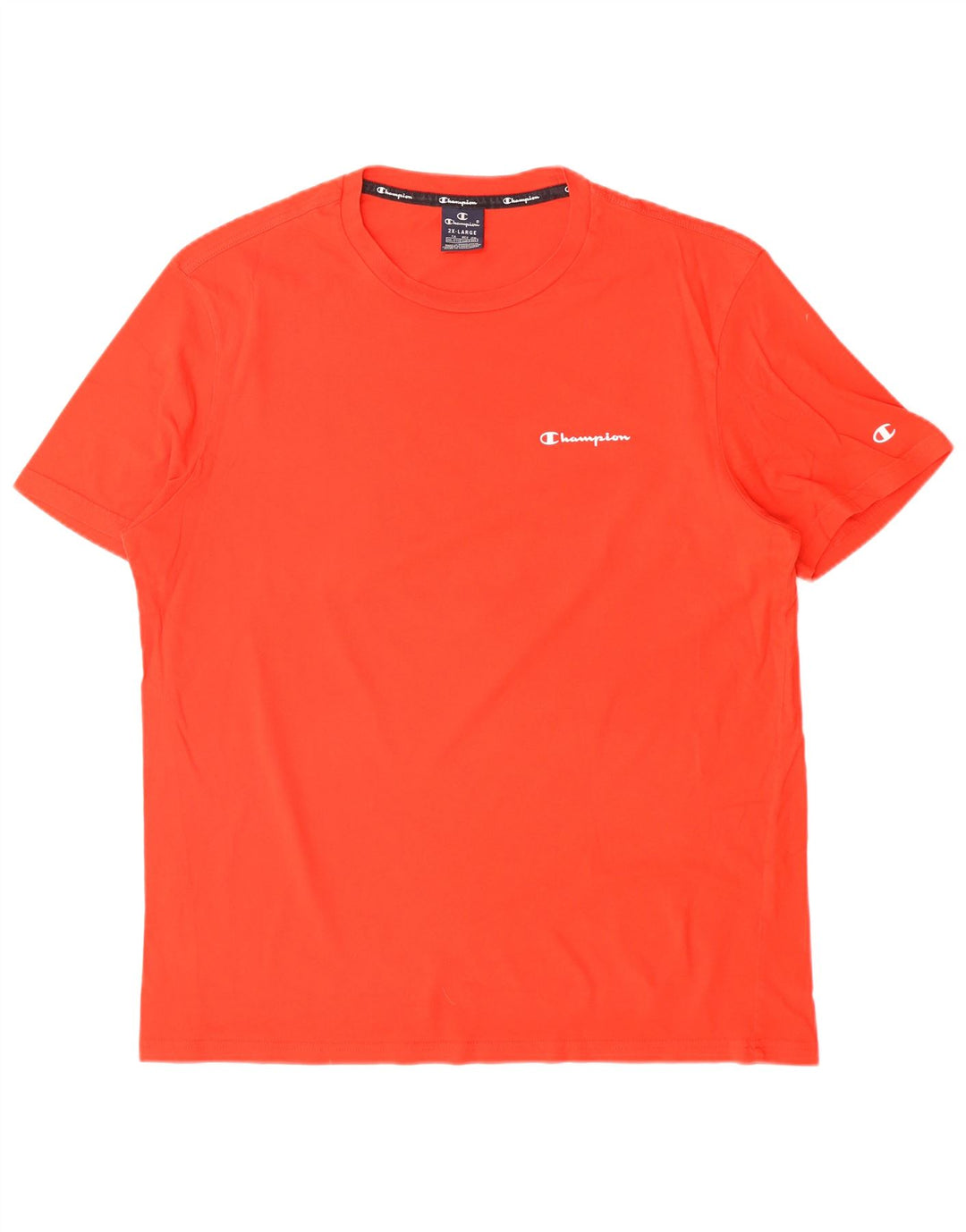 CHAMPION Herre T-Shirt Top 2XL Rød Bomuld